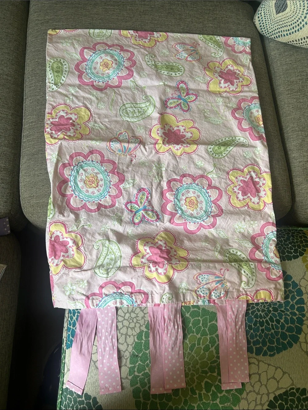 Floral Paisley Twin Duvet/Sham - Pink & Lavender